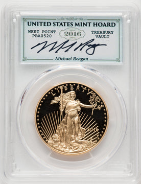 2016-W $50 One-Ounce Gold Eagle 30th Anniversary FDI Reagan Legacy Series PCGS PR70