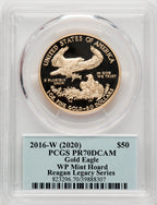 2016-W $50 One-Ounce Gold Eagle 30th Anniversary FDI Reagan Legacy Series PCGS PR70