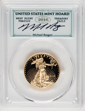 2016-W $25 Half-Ounce Gold Eagle 30th Anniversary FDI Reagan Legacy Series PCGS PR70