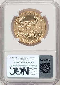 2018-W 1 Oz Burnished Gold Eagle NGC MS70