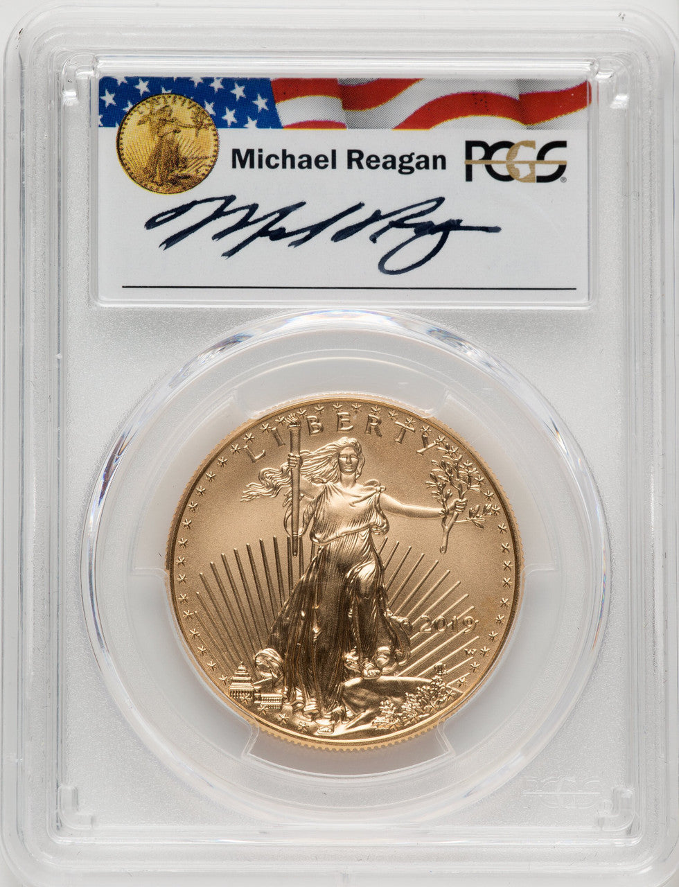 2019-W $50 One-Ounce Gold Eagle Burnished PCGS SP70