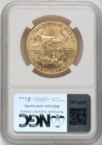 2006-W $50 One-Ounce Gold Eagle 20th Anniversary Brown Label NGC MS70 (769677021)