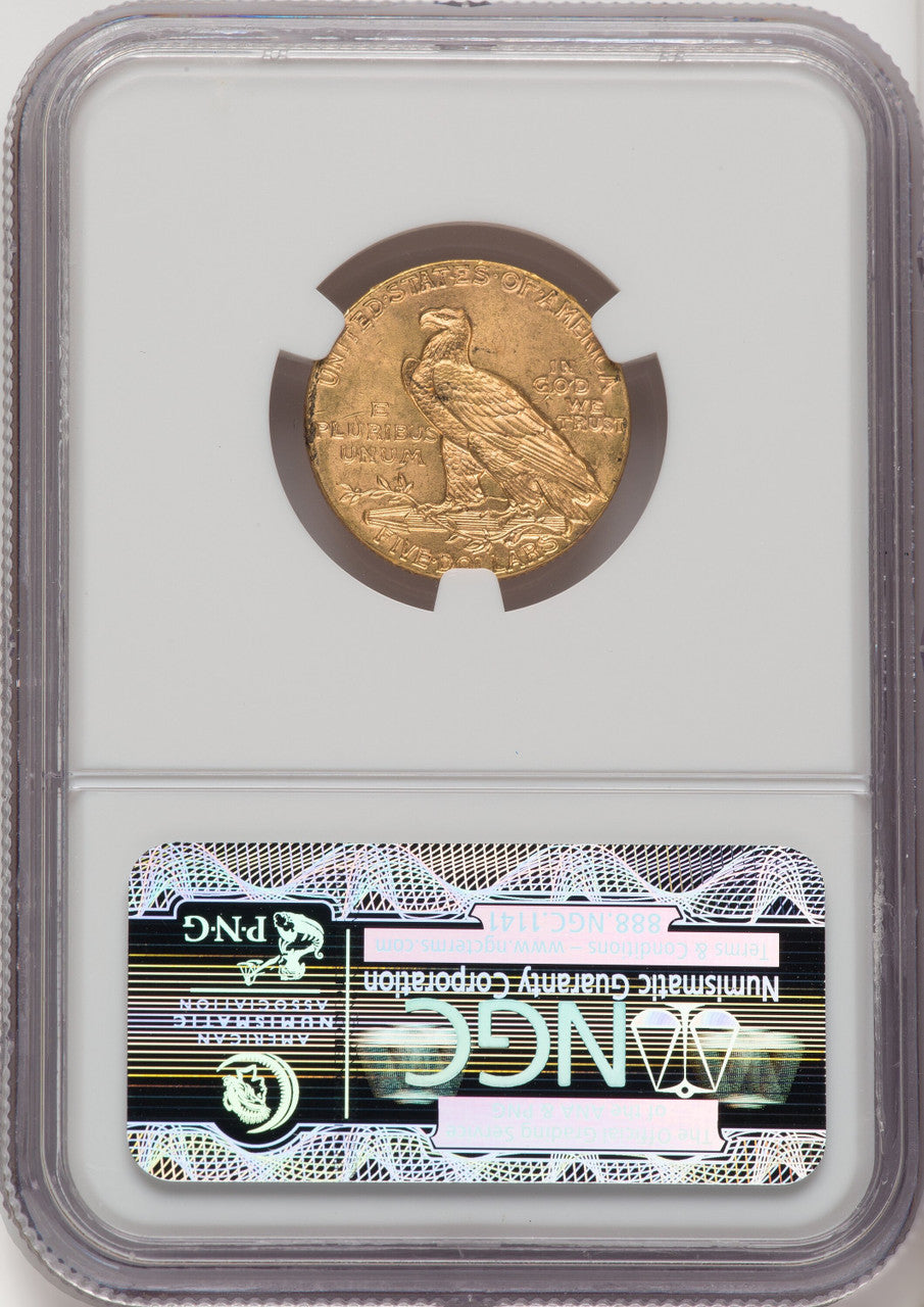 1910 $5 Indian Half Eagle NGC MS65 (769223011)