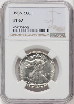 1936 50C Proof Walking Liberty Half Dollar NGC PR67 (769563021)