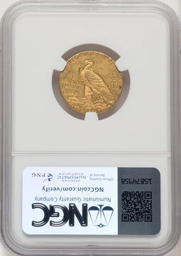 1909-O $5 Indian Half Eagle NGC AU58 (768412002)