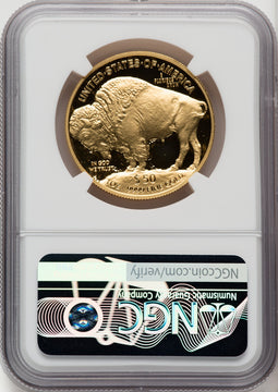 2023-W 1 Oz Gold Buffalo Advanced Release Mike Castle NGC PF70