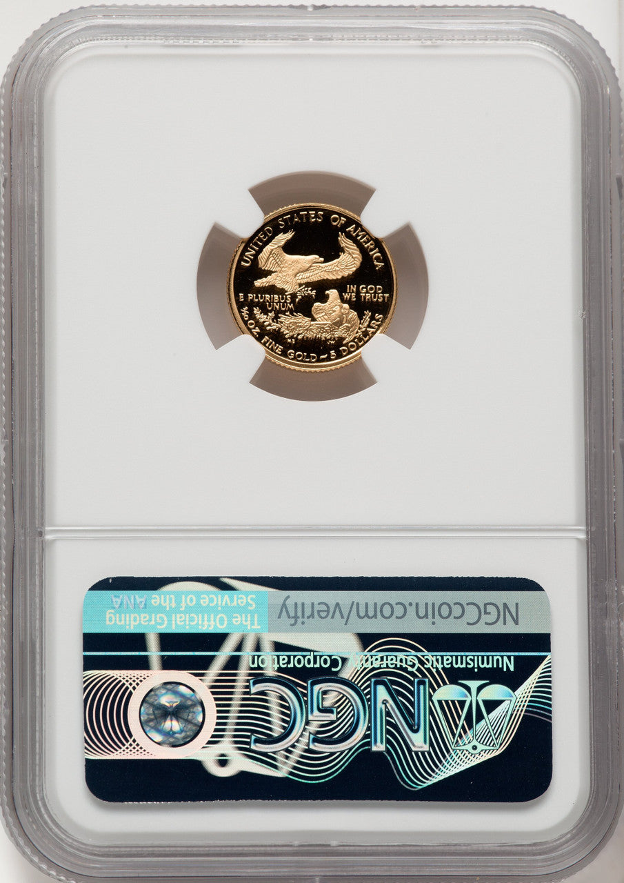 2001-W Gold American Eagle Brown Label 4-Coin Set NGC PF70