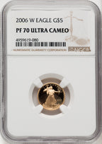 2006-W Gold American Eagle Brown Label 4-Coin Set NGC PF70