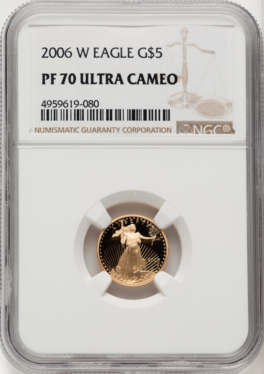 2006-W Gold American Eagle Brown Label 4-Coin Set NGC PF70