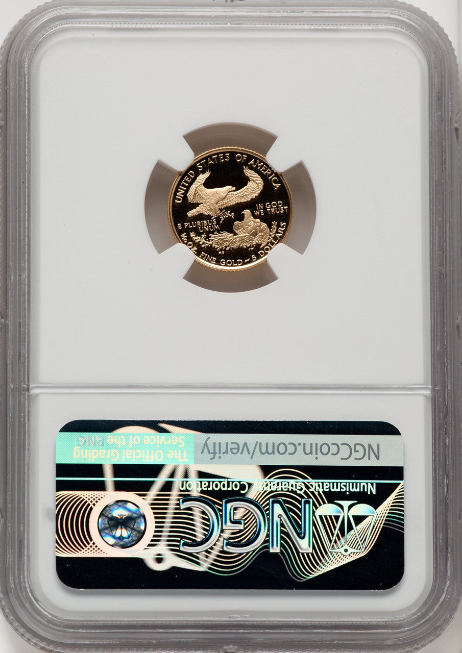 1995-W Gold American Eagle Brown Label 4-Coin Set NGC PF70