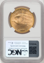 1910-D $20 Saint-Gaudens Double Eagle NGC MS65+
