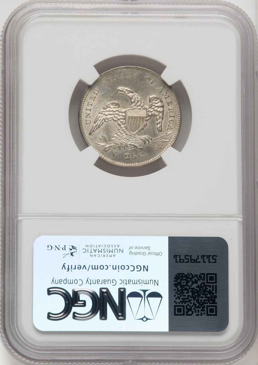 1831 25C Small Letters Bust Quarter NGC MS64
