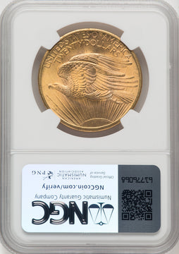 1907 $20 Saint Saint-Gaudens Double Eagle NGC MS66+ (769124005)