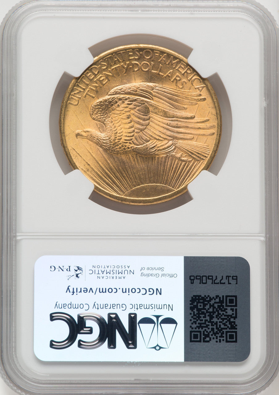 1907 $20 Saint Saint-Gaudens Double Eagle NGC MS66+ (769124005)