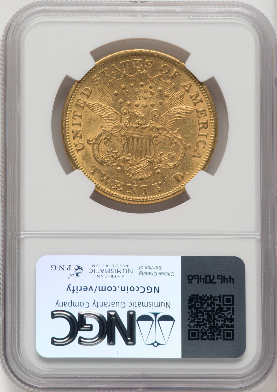 1876-CC $20 Liberty Double Eagle NGC AU58 (769563058)
