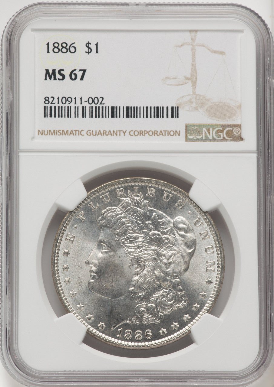 1886 Morgan Dollar NGC MS67