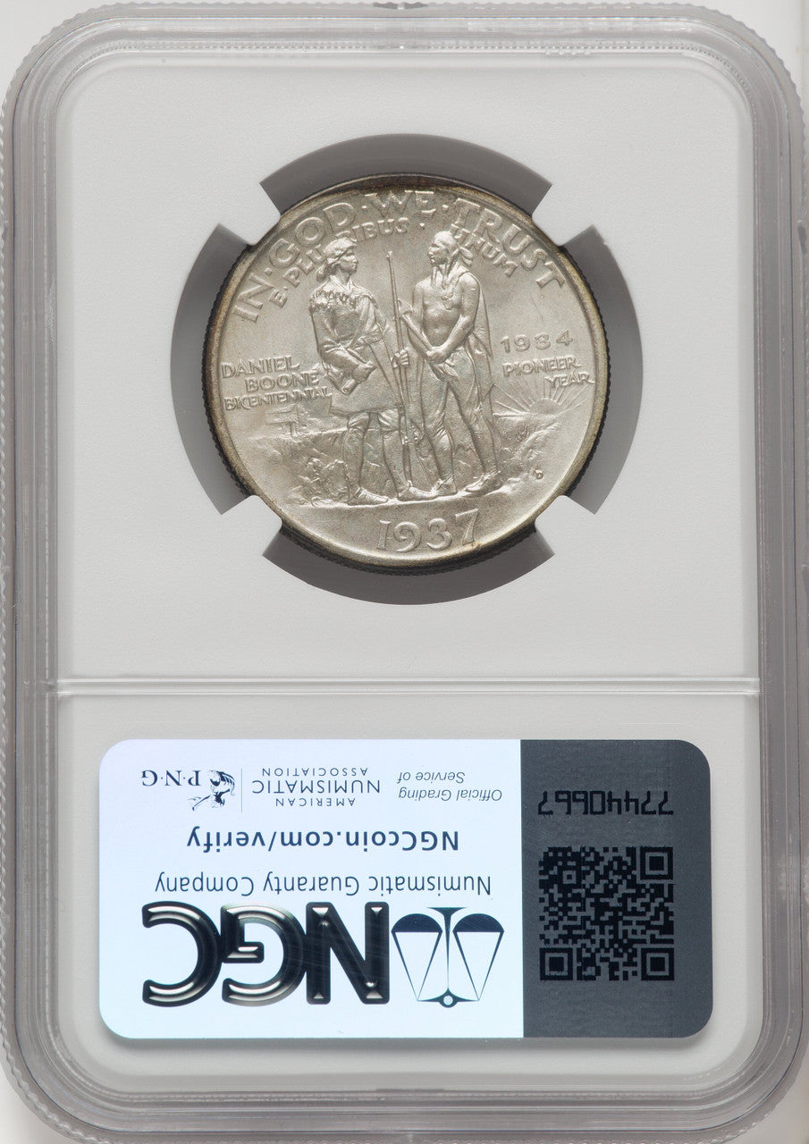 1937-D 50C Boone Commemorative Silver NGC MS67 (769927006)