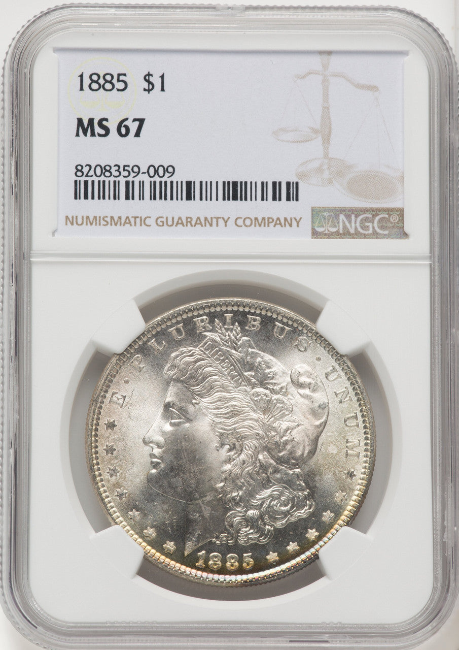 1885 Morgan Dollar NGC MS67