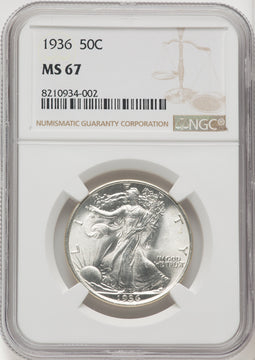1936 50C Walking Liberty Half Dollar NGC MS67 (769221008)