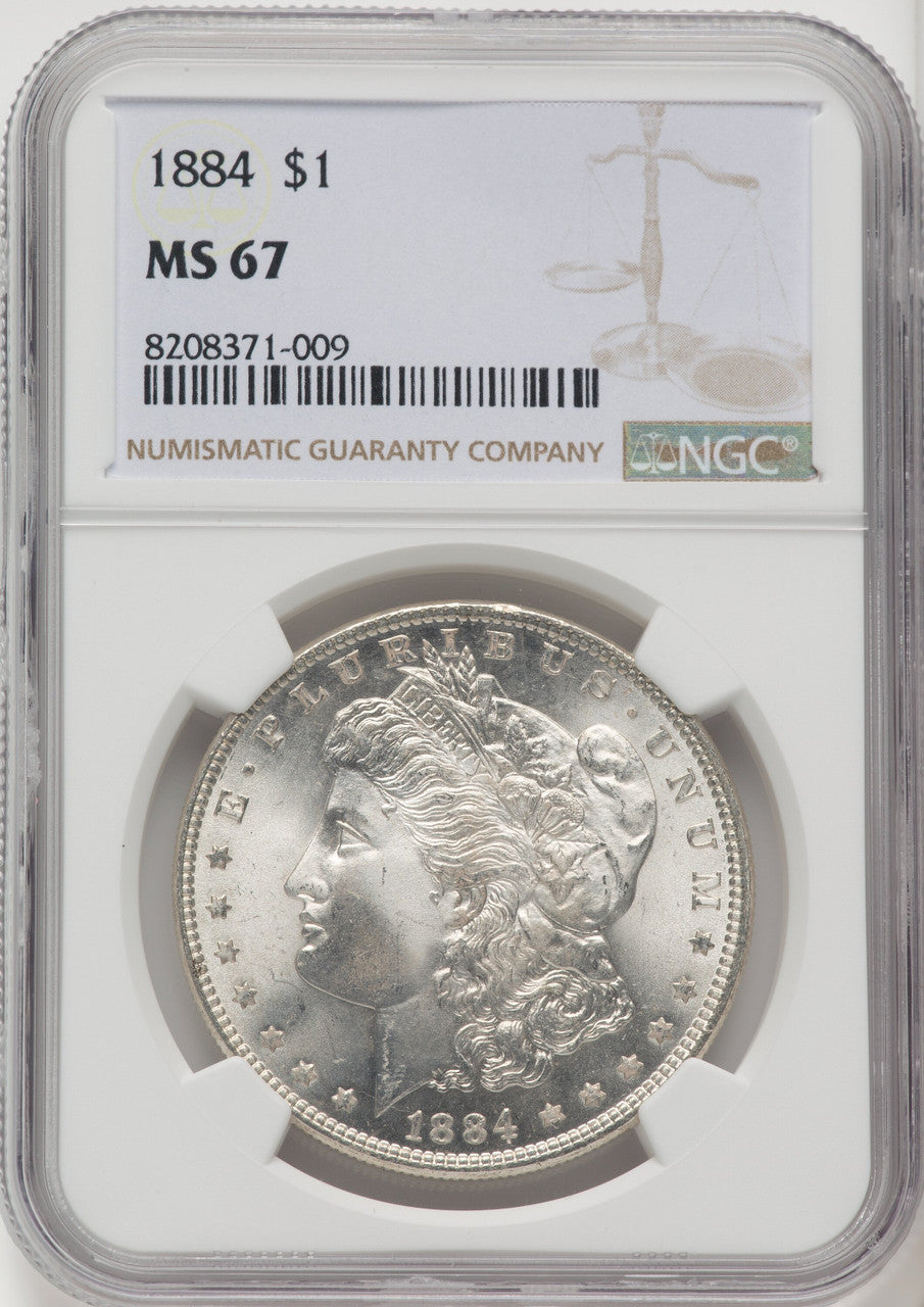 1884 Morgan Dollar NGC MS67
