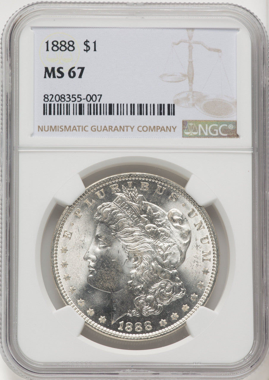 1888 Morgan Dollar NGC MS67
