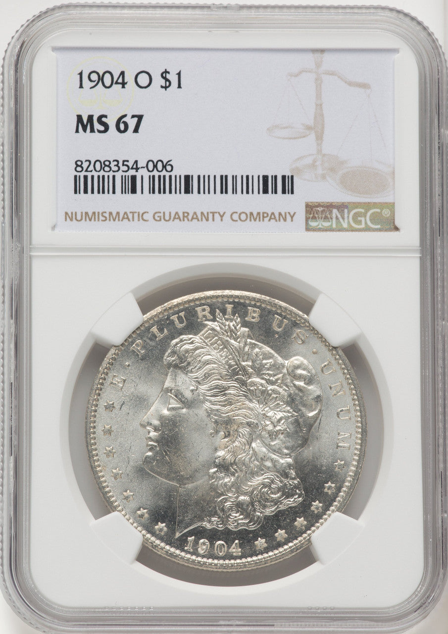 1904-O Morgan Dollar NGC MS67