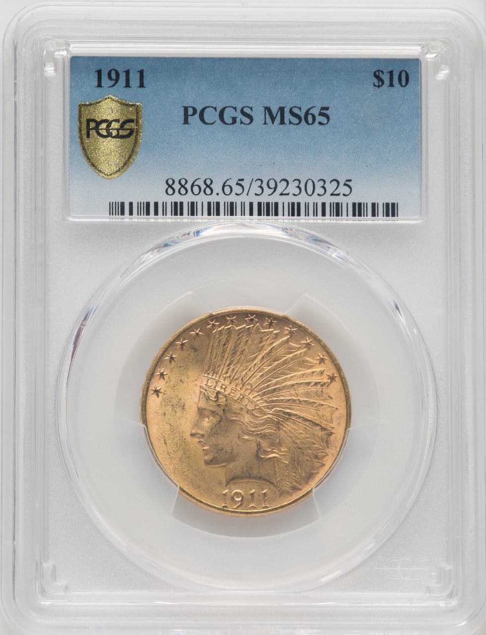1911 $10 Indian Eagle PCGS MS65 (769904045)