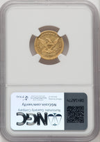 1840 $2.50 Liberty Quarter Eagle NGC AU53