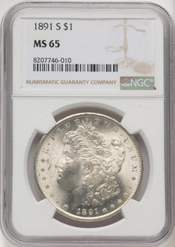 1891-S Morgan Dollar NGC MS65