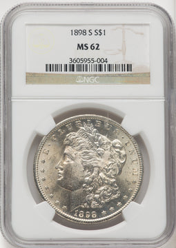1898-S Morgan Dollar NGC MS62