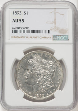 1893 Morgan Dollar NGC AU55