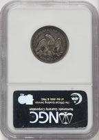 1855-O 25C ARROWS Seated Quarter NGC XF40