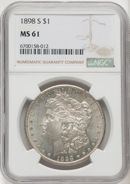 1898-S Morgan Dollar NGC MS61