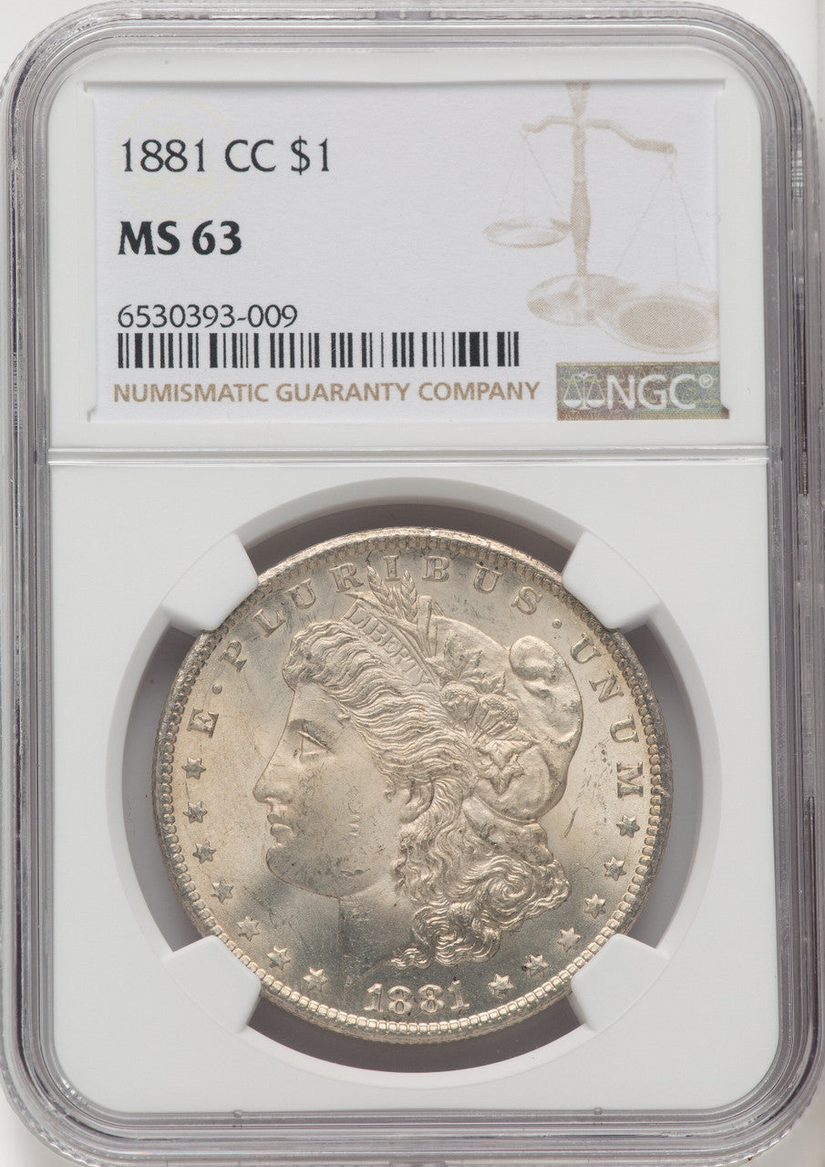 1881-CC Morgan Dollar NGC MS63