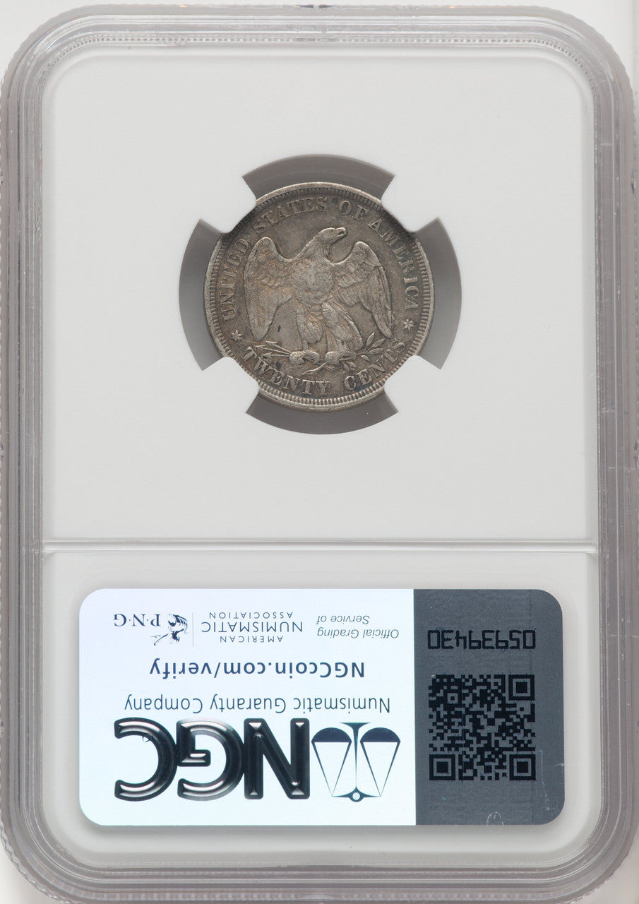 1875 20C Twenty Cent Pieces NGC AU55