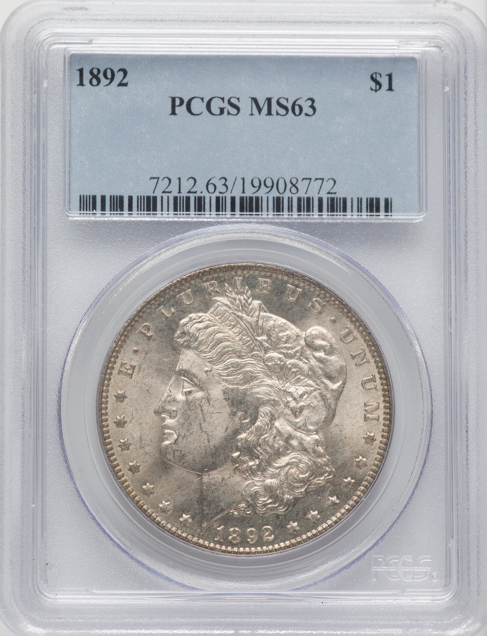 1892 Morgan Dollar PCGS MS63
