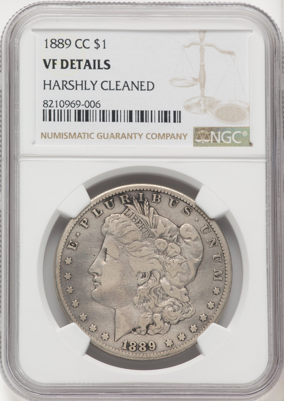 1889-CC Morgan Dollar Details NGC VF20