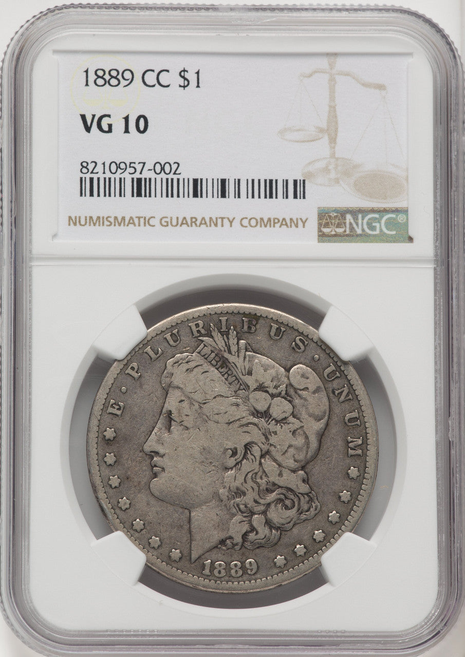 1889-CC Morgan Dollar NGC VG10