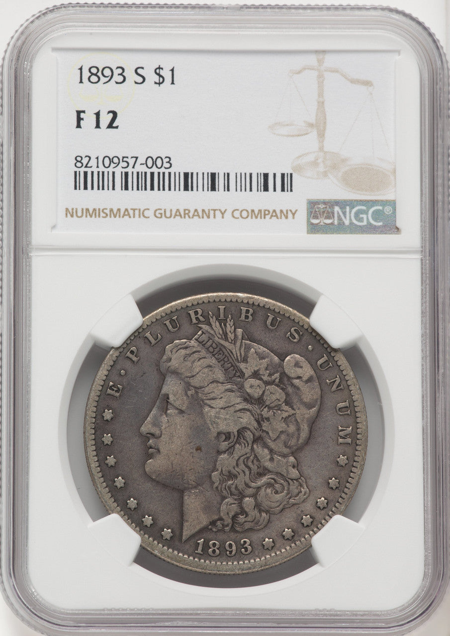 1893-S Morgan Dollar NGC F12