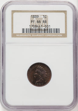 1889 1C RB Proof Indian Cent NGC PR66