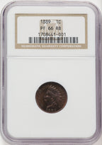1889 1C RB Proof Indian Cent NGC PR66