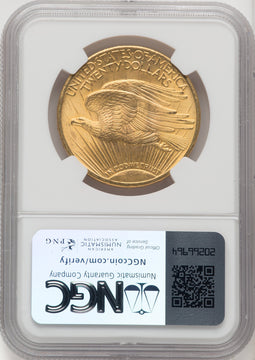 1924 $20 Saint Saint-Gaudens Double Eagle NGC MS66+ (519737001)