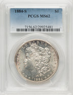 1884-S Morgan Dollar PCGS MS62