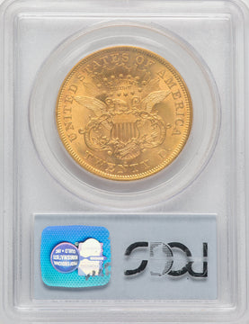 1867-S $20 Liberty Double Eagle PCGS MS62