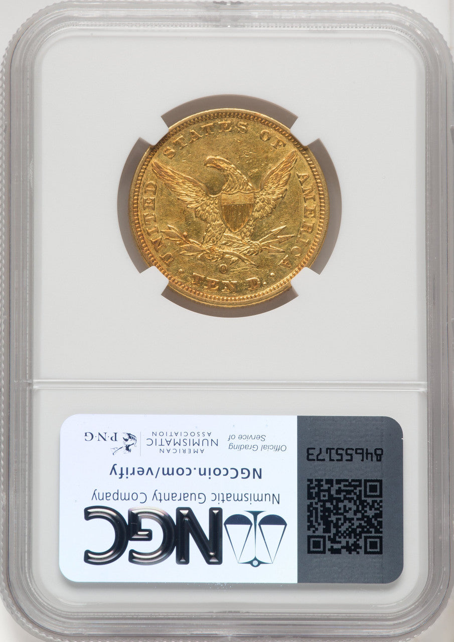 1842-O $10 Liberty Eagle NGC AU55