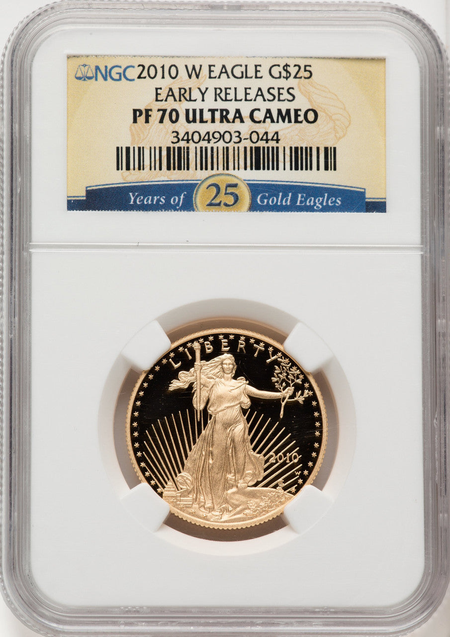 2010-W $25 Half-Ounce Gold Eagle First Strike NGC PF70 (768380007)