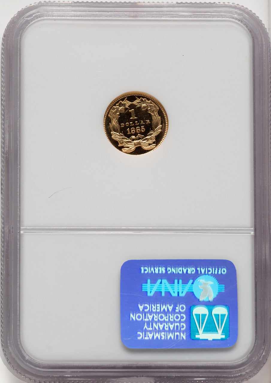 1885 G$1 Proof Gold Dollar NGC PR65