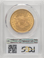 1851 $20 Liberty Double Eagle PCGS MS61