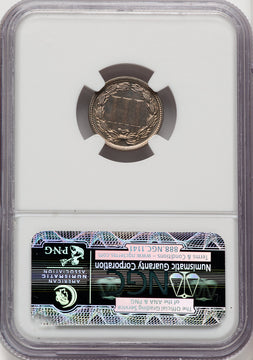 1877 3CN Proof Three Cent Nickel NGC PR65