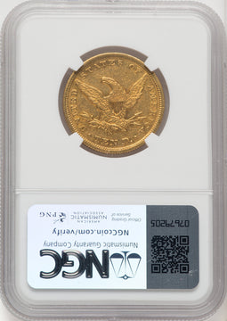 1856-S $10 Liberty Eagle NGC AU53